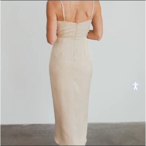 BALTIC BORN CAMILA NATURAL‎ TANK SIDE TIE MIDI DRESS XS NWT - Picture 8 of 16